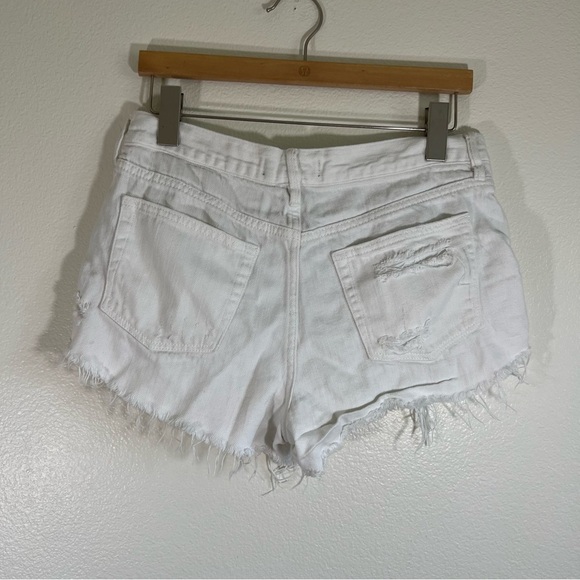 Free People White Denim Shorts 28 - Picture 5 of 6